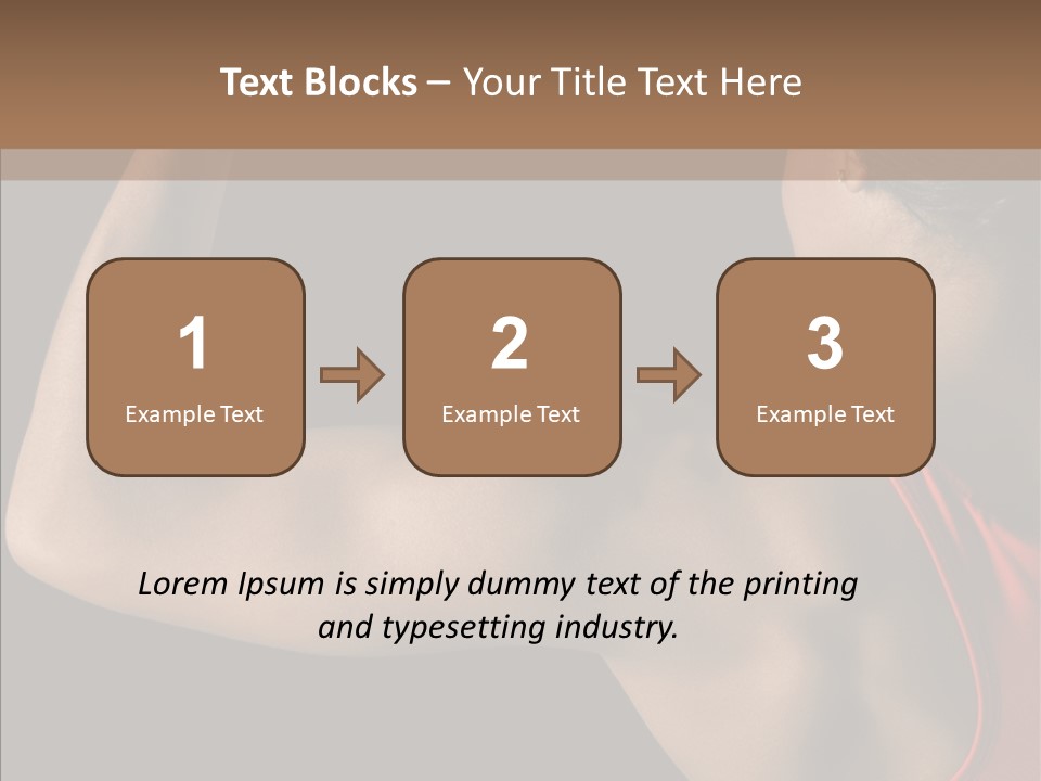 Indoors Strong African American PowerPoint Template