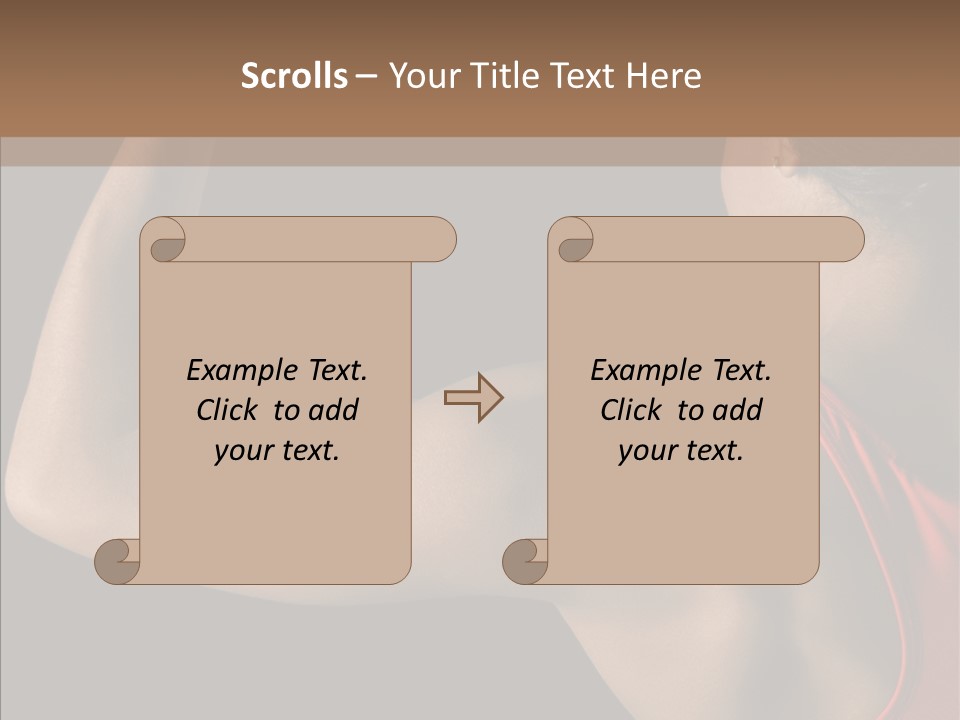 Indoors Strong African American PowerPoint Template