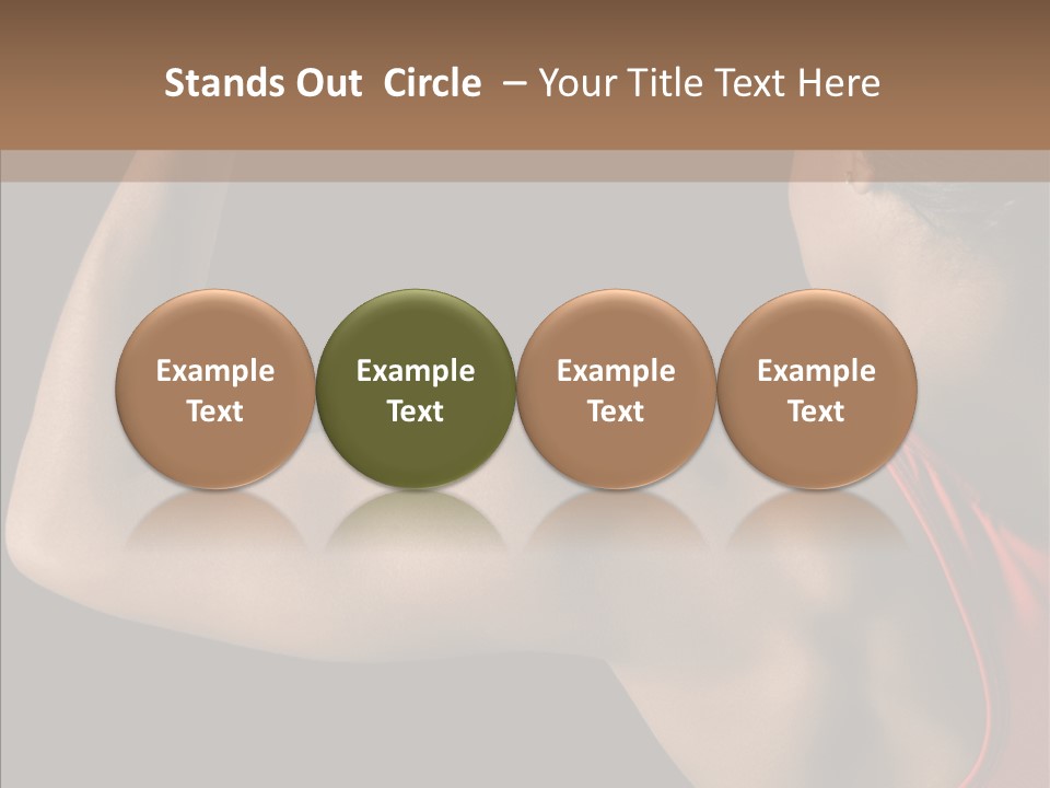 Indoors Strong African American PowerPoint Template