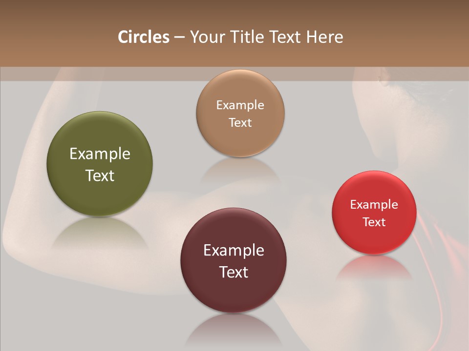 Indoors Strong African American PowerPoint Template