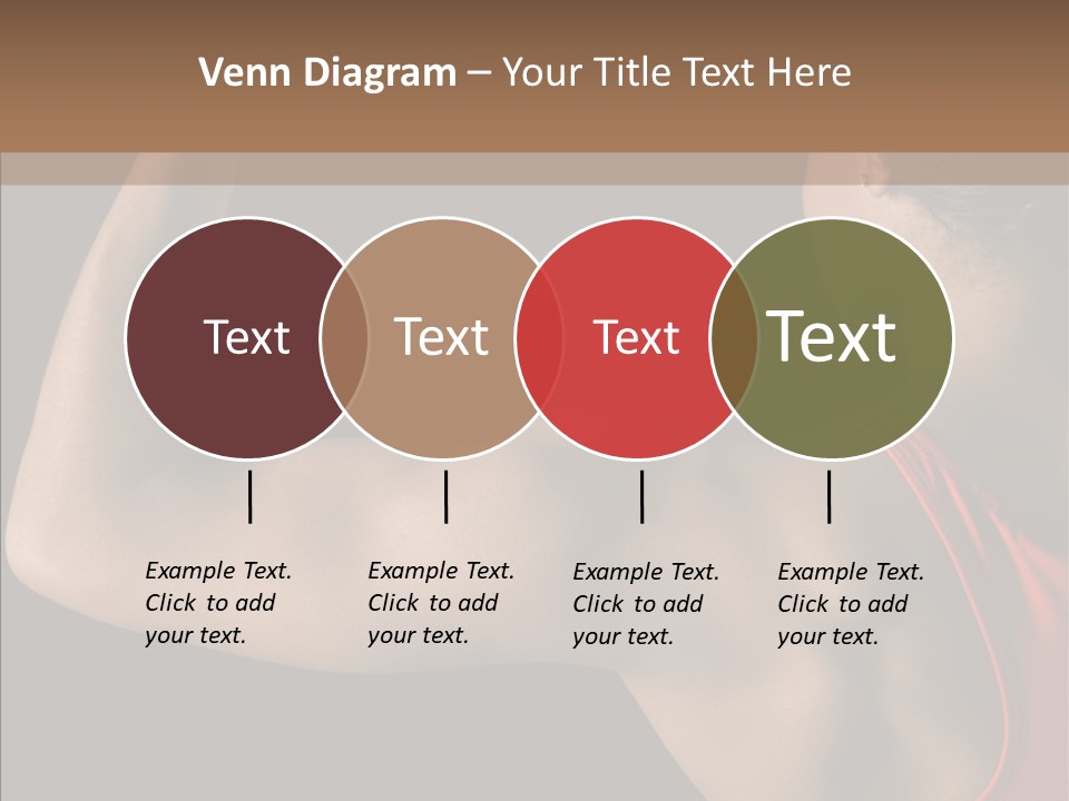 Indoors Strong African American PowerPoint Template