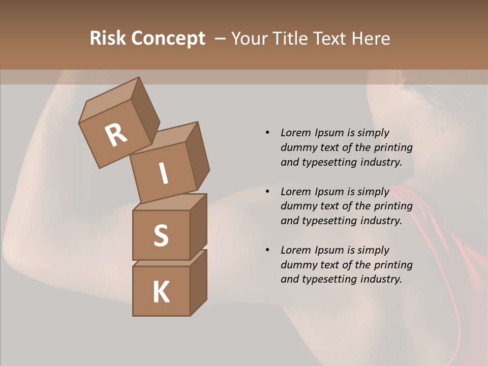 Indoors Strong African American PowerPoint Template