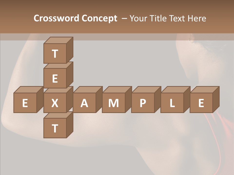 Indoors Strong African American PowerPoint Template