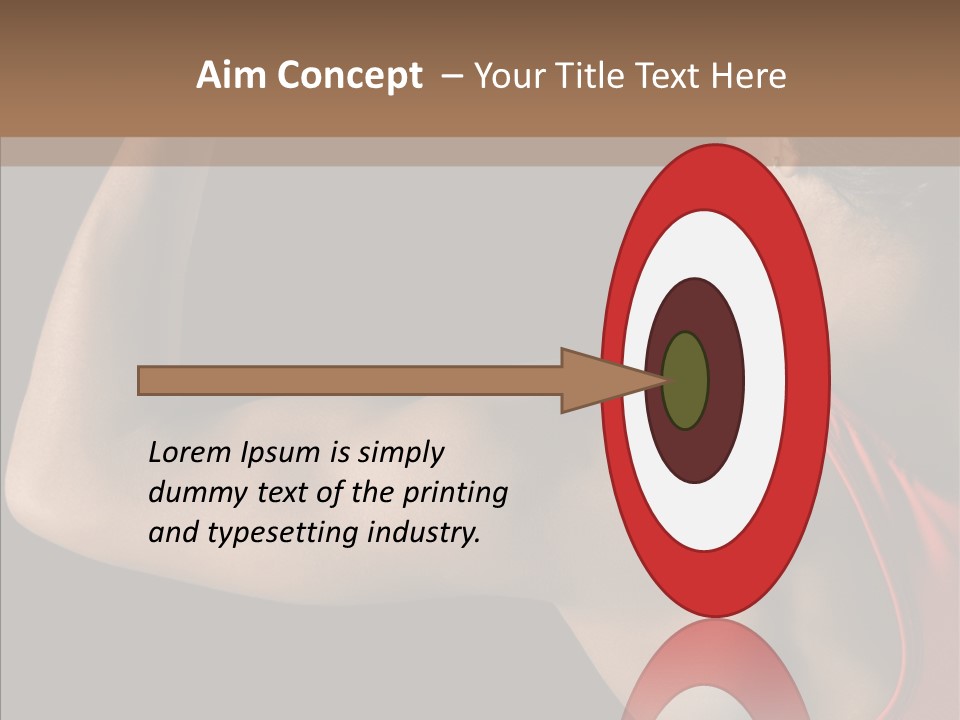 Indoors Strong African American PowerPoint Template