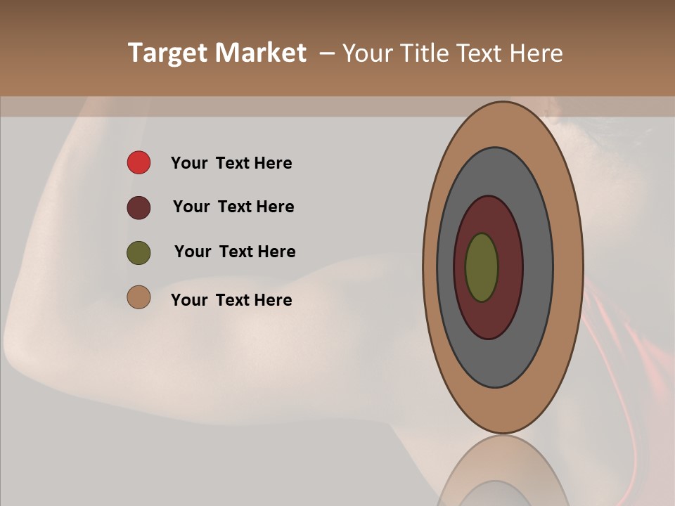 Indoors Strong African American PowerPoint Template