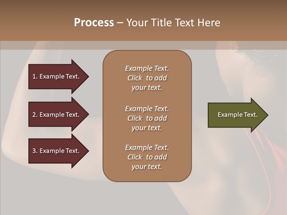 Indoors Strong African American PowerPoint Template