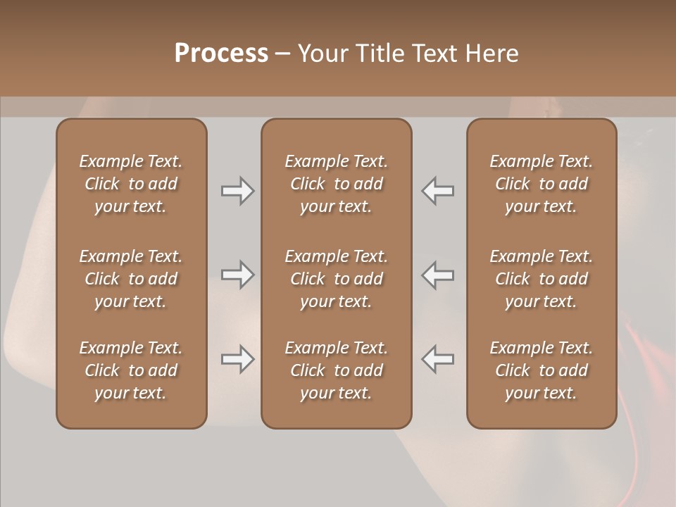 Indoors Strong African American PowerPoint Template