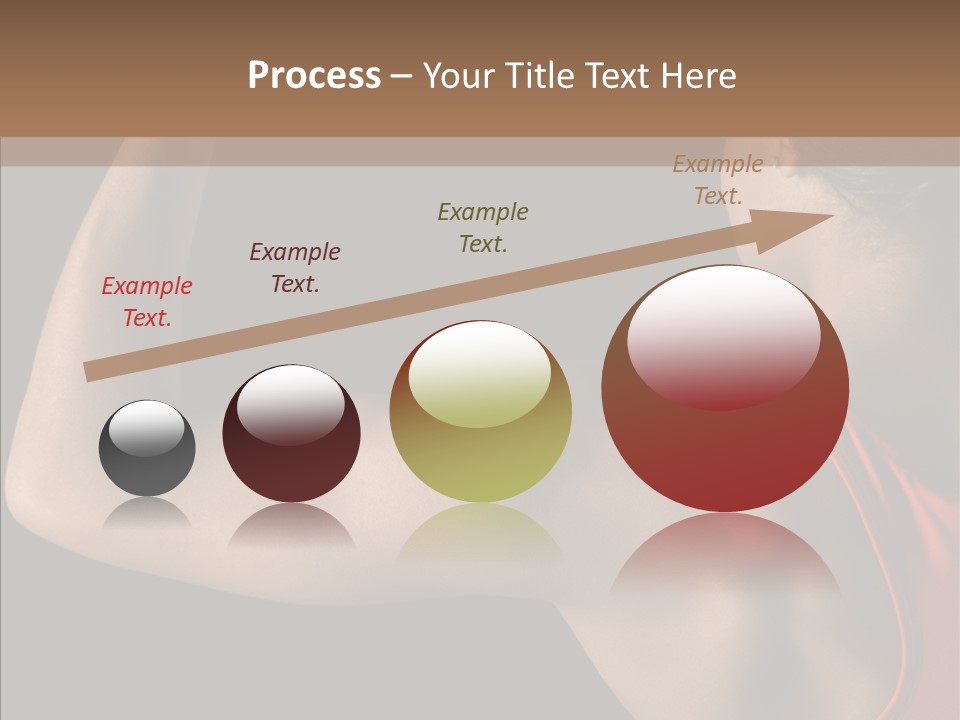 Indoors Strong African American PowerPoint Template