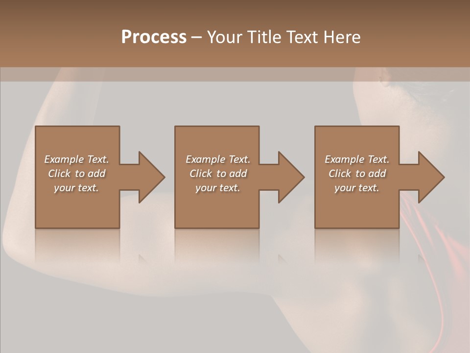 Indoors Strong African American PowerPoint Template