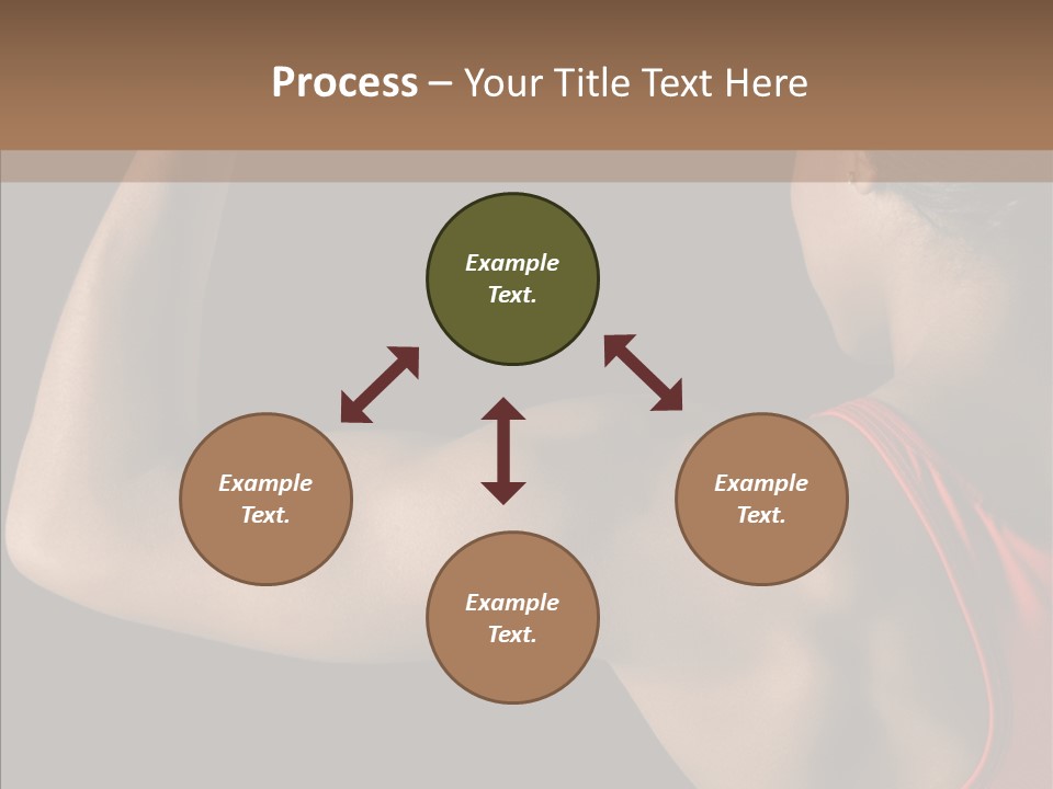 Indoors Strong African American PowerPoint Template