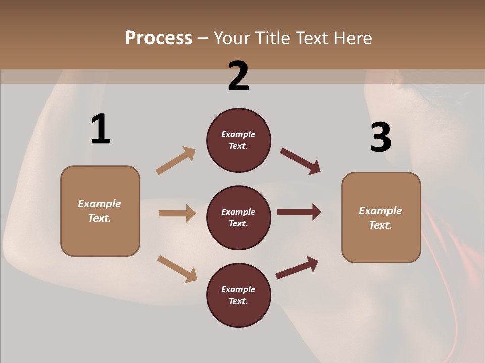 Indoors Strong African American PowerPoint Template