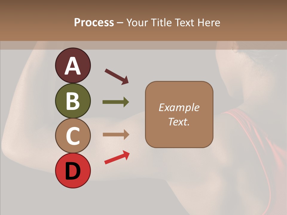 Indoors Strong African American PowerPoint Template