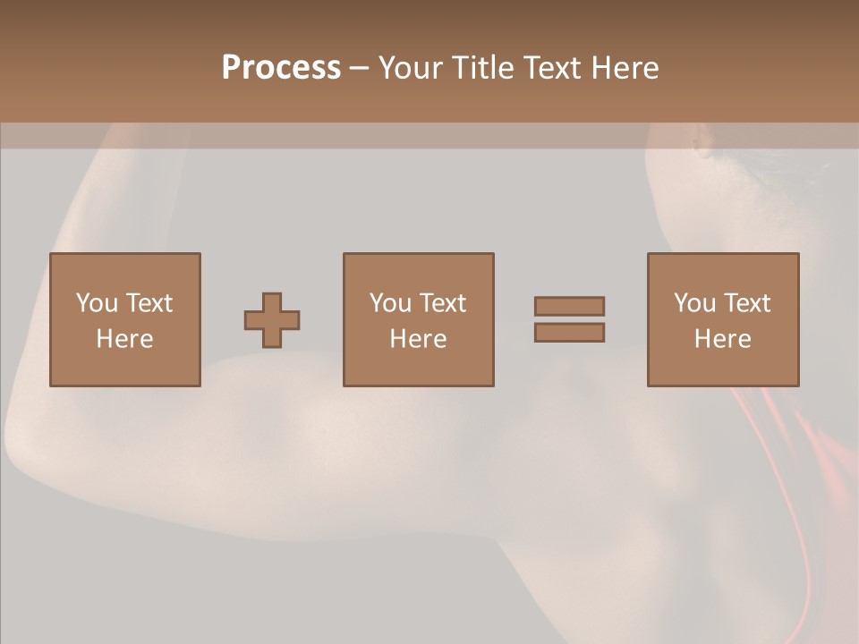 Indoors Strong African American PowerPoint Template
