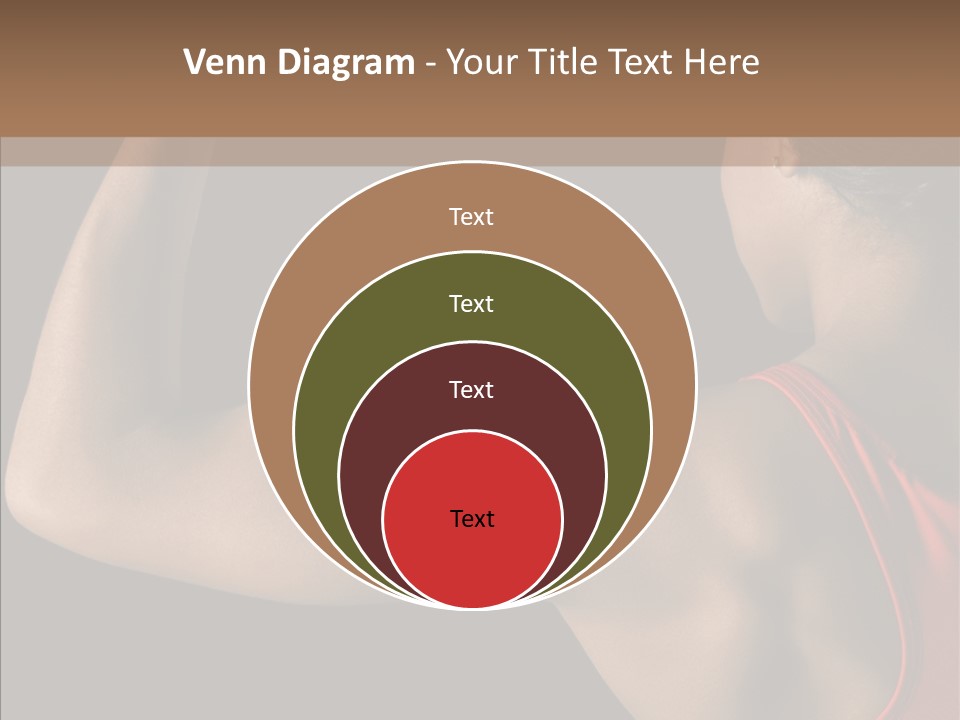 Indoors Strong African American PowerPoint Template