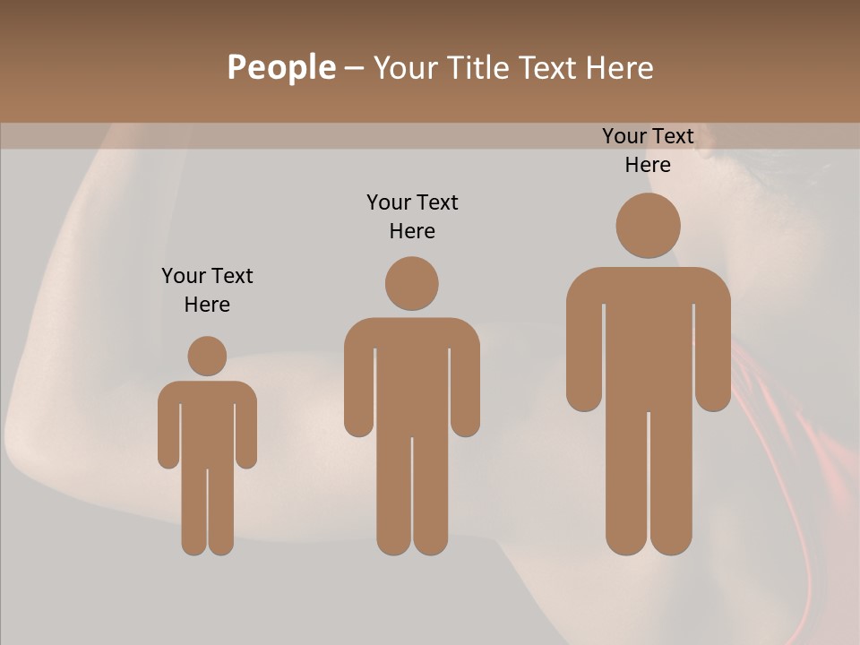 Indoors Strong African American PowerPoint Template