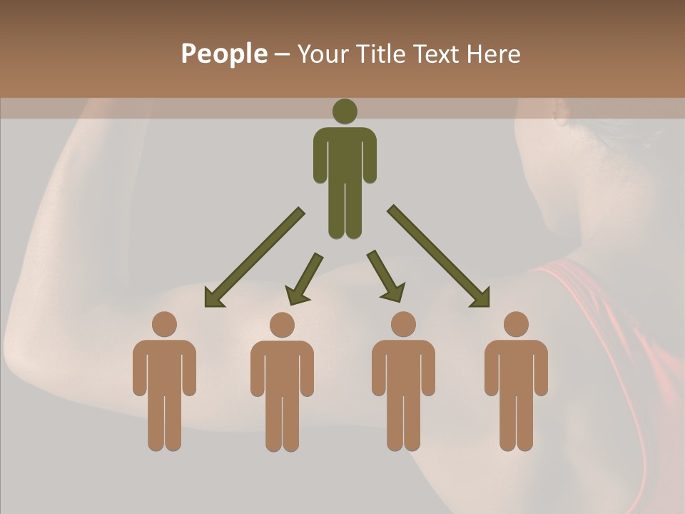 Indoors Strong African American PowerPoint Template