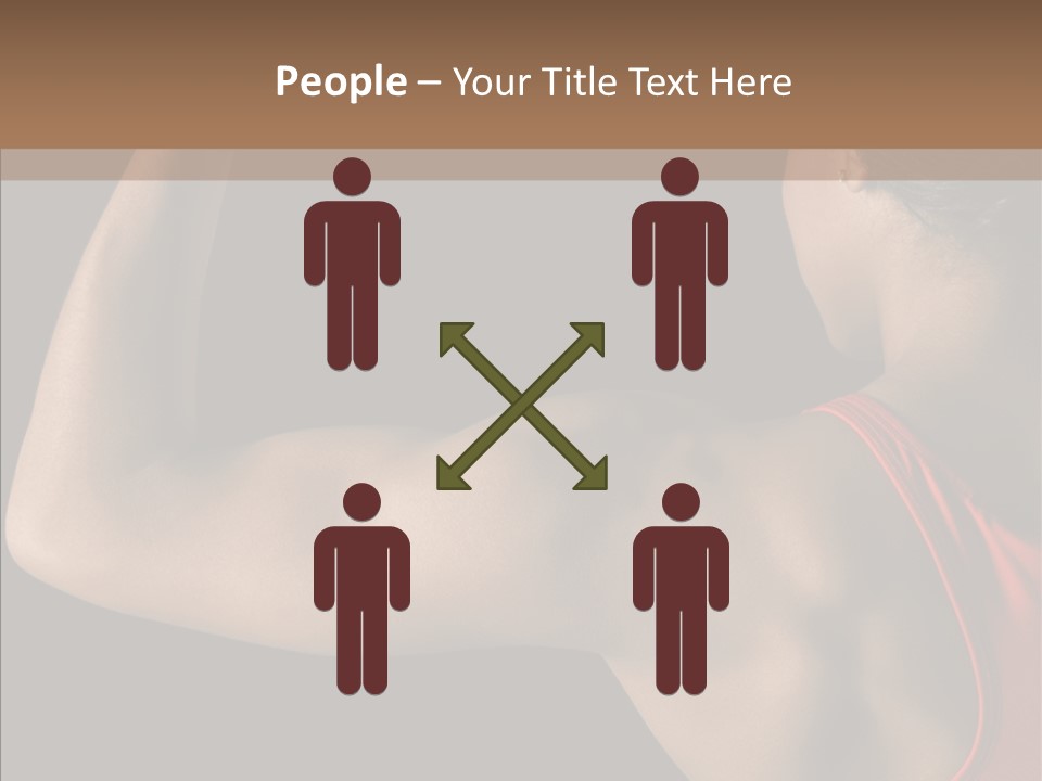 Indoors Strong African American PowerPoint Template