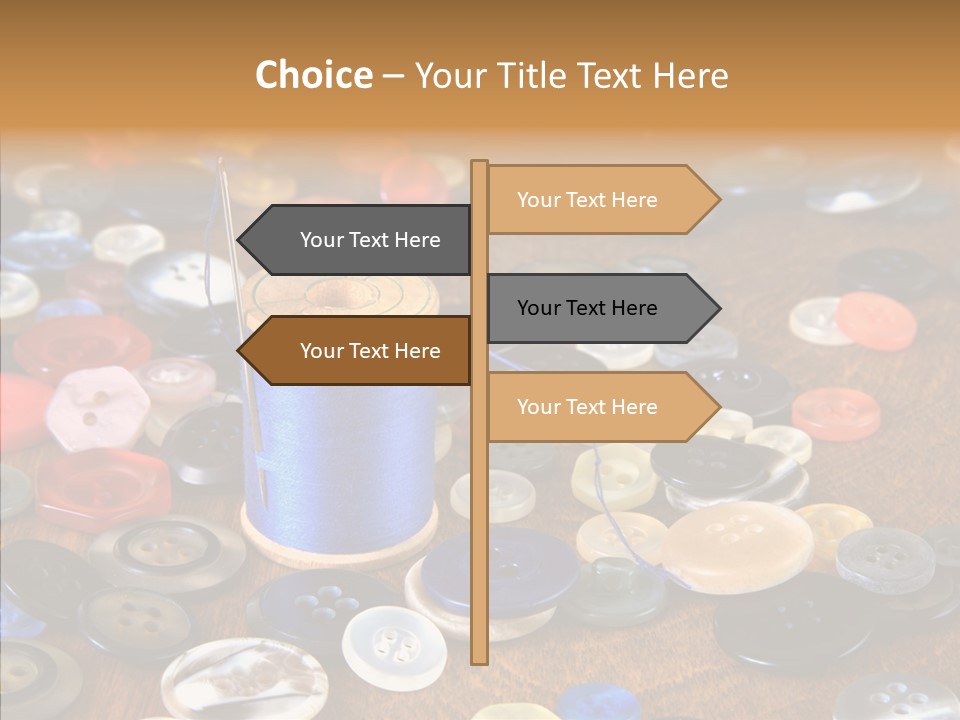 Lilac Clouds Dead End PowerPoint Template