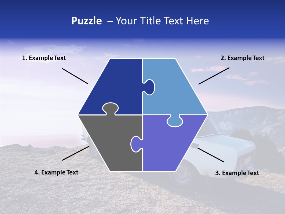 Lilac Clouds Dead End PowerPoint Template