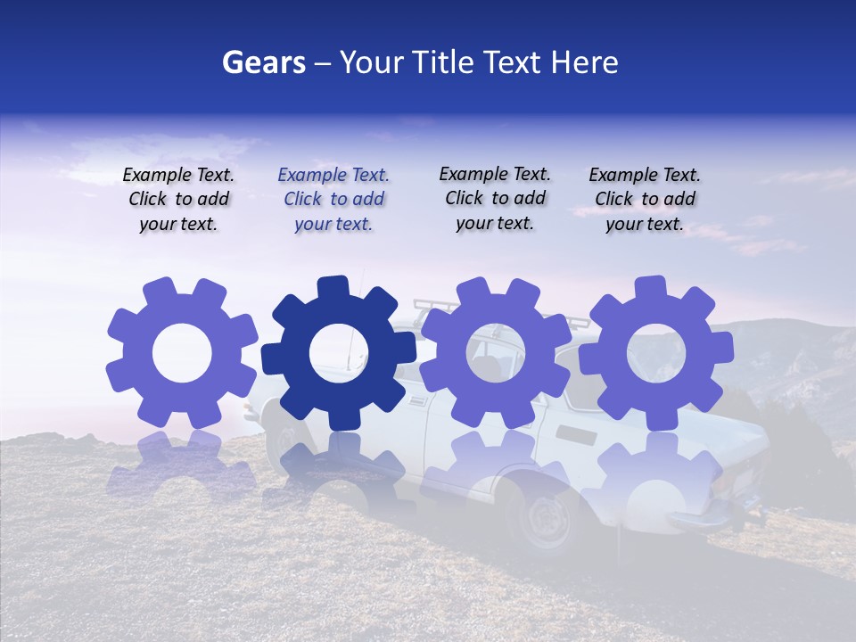 Lilac Clouds Dead End PowerPoint Template