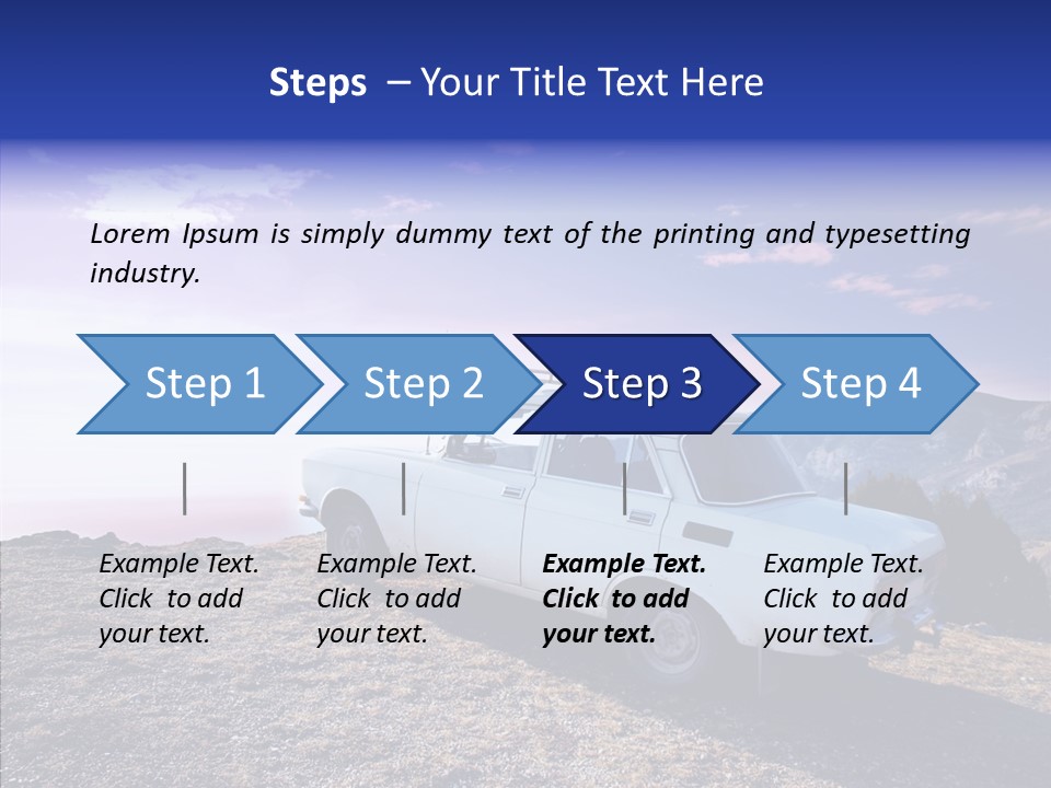 Lilac Clouds Dead End PowerPoint Template