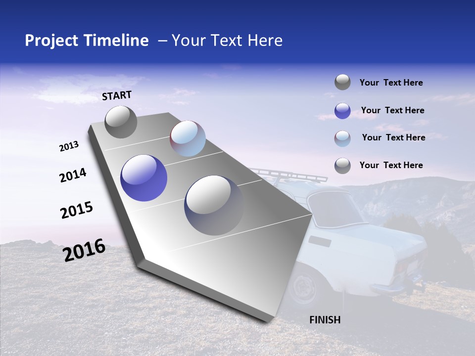 Lilac Clouds Dead End PowerPoint Template