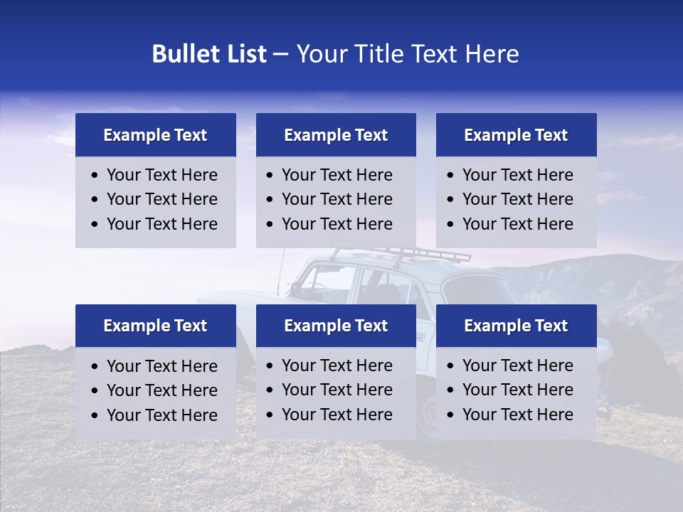 Lilac Clouds Dead End PowerPoint Template