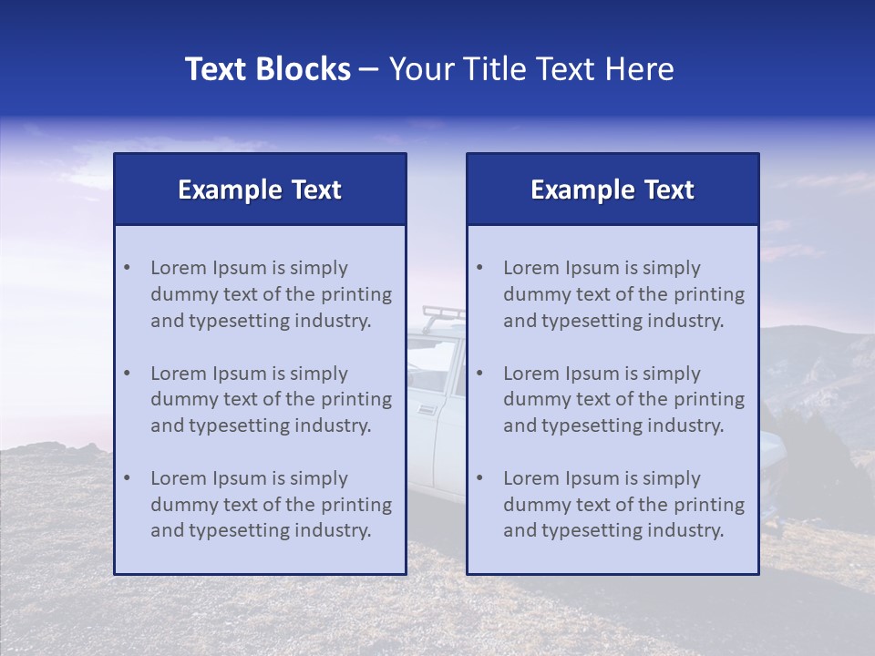 Lilac Clouds Dead End PowerPoint Template