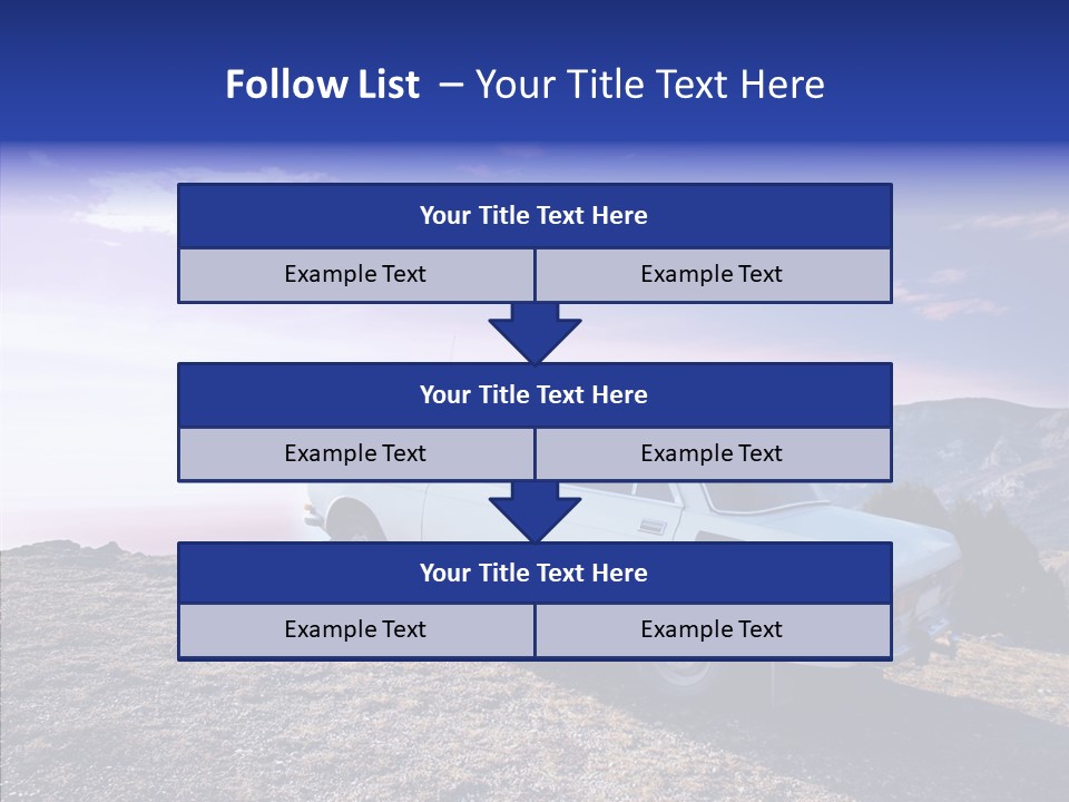 Lilac Clouds Dead End PowerPoint Template