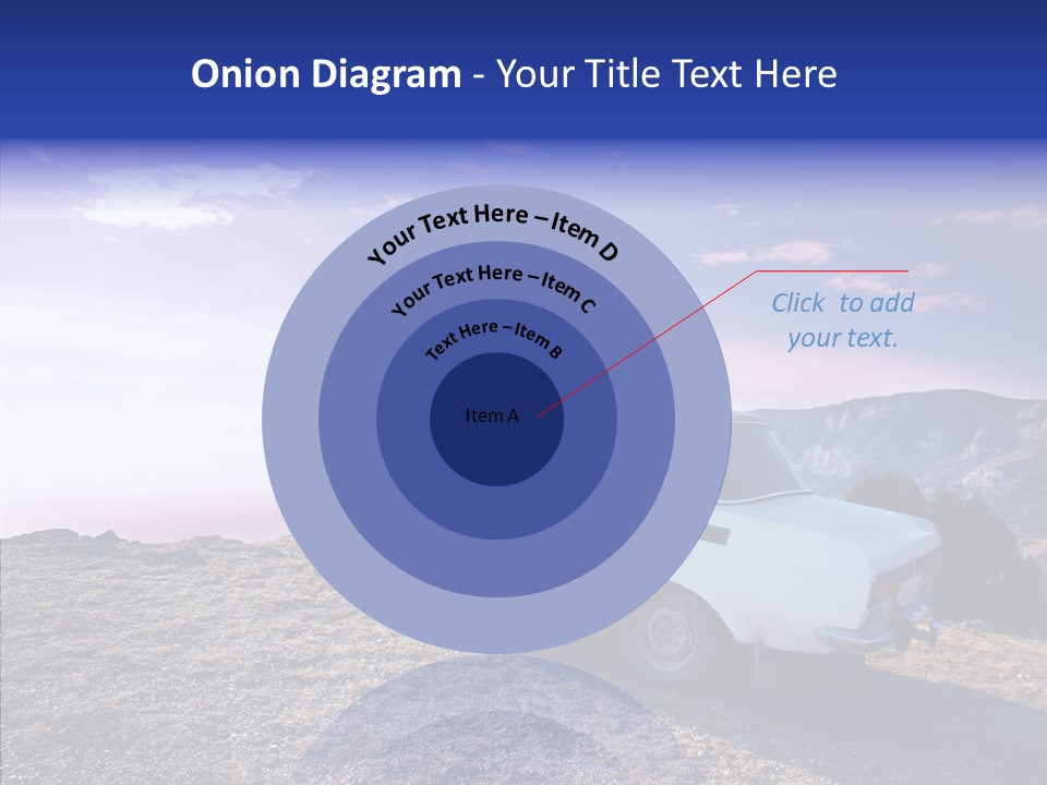 Lilac Clouds Dead End PowerPoint Template