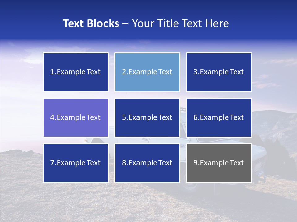 Lilac Clouds Dead End PowerPoint Template