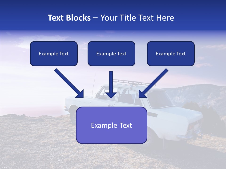 Lilac Clouds Dead End PowerPoint Template