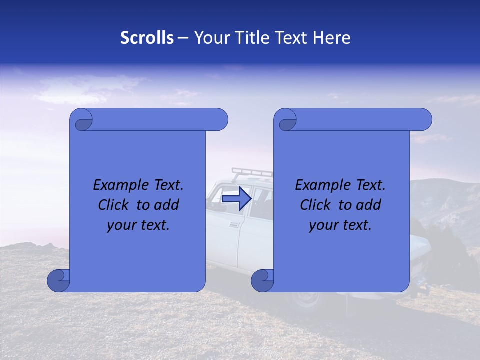 Lilac Clouds Dead End PowerPoint Template