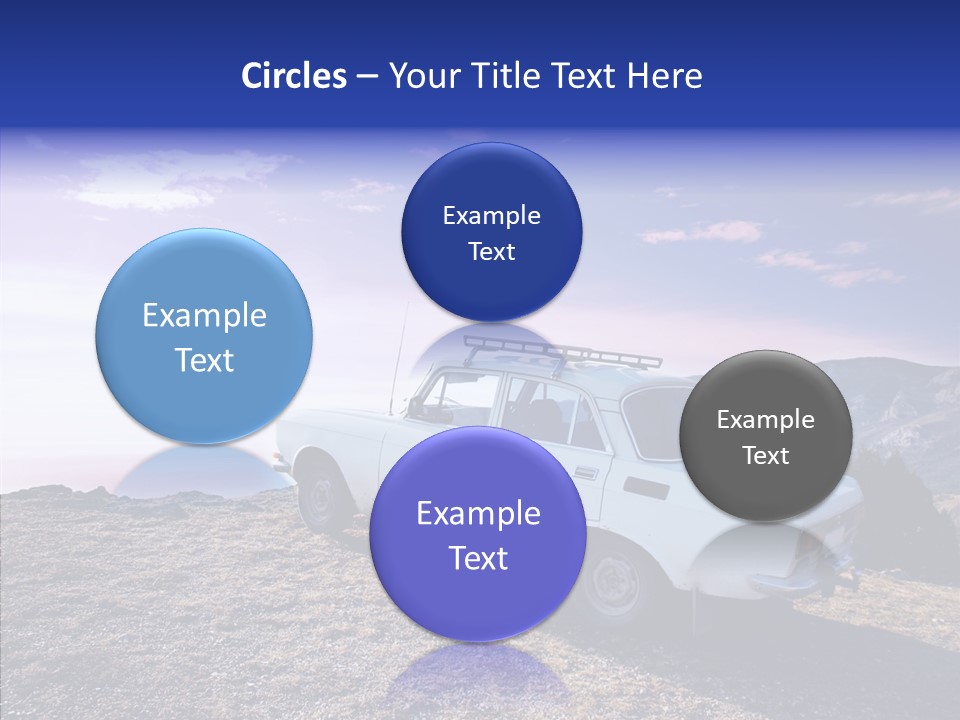 Lilac Clouds Dead End PowerPoint Template