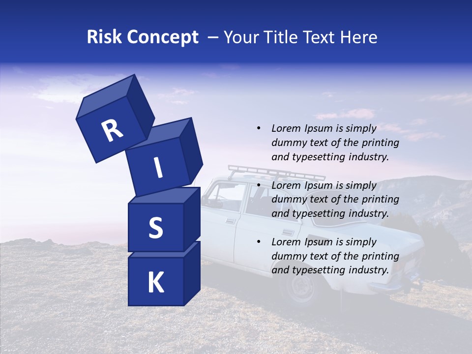 Lilac Clouds Dead End PowerPoint Template