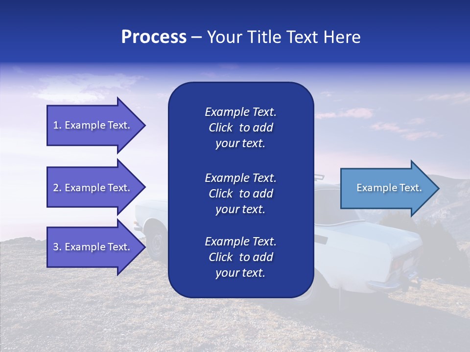 Lilac Clouds Dead End PowerPoint Template