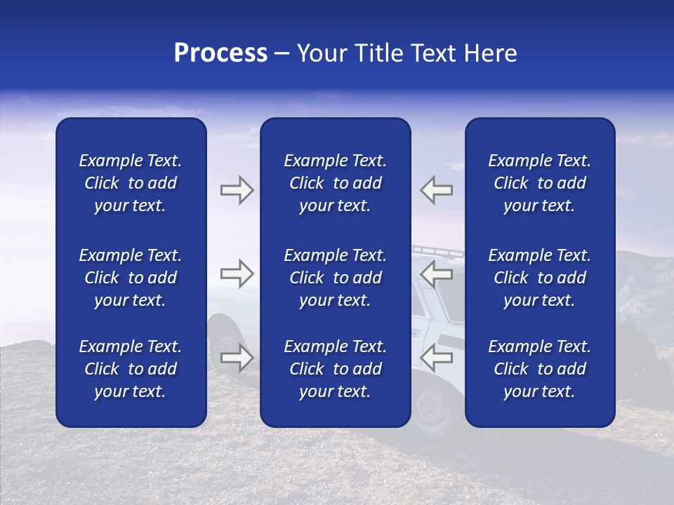 Lilac Clouds Dead End PowerPoint Template
