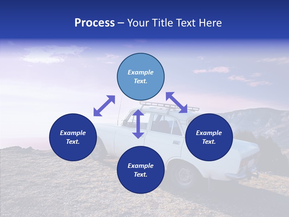 Lilac Clouds Dead End PowerPoint Template