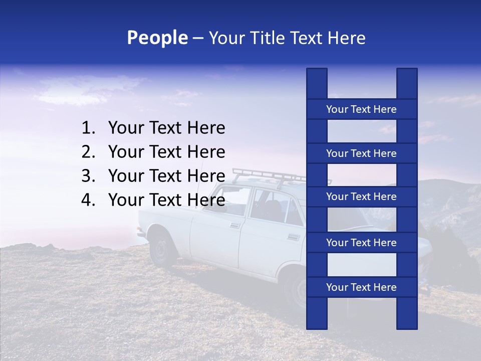 Lilac Clouds Dead End PowerPoint Template