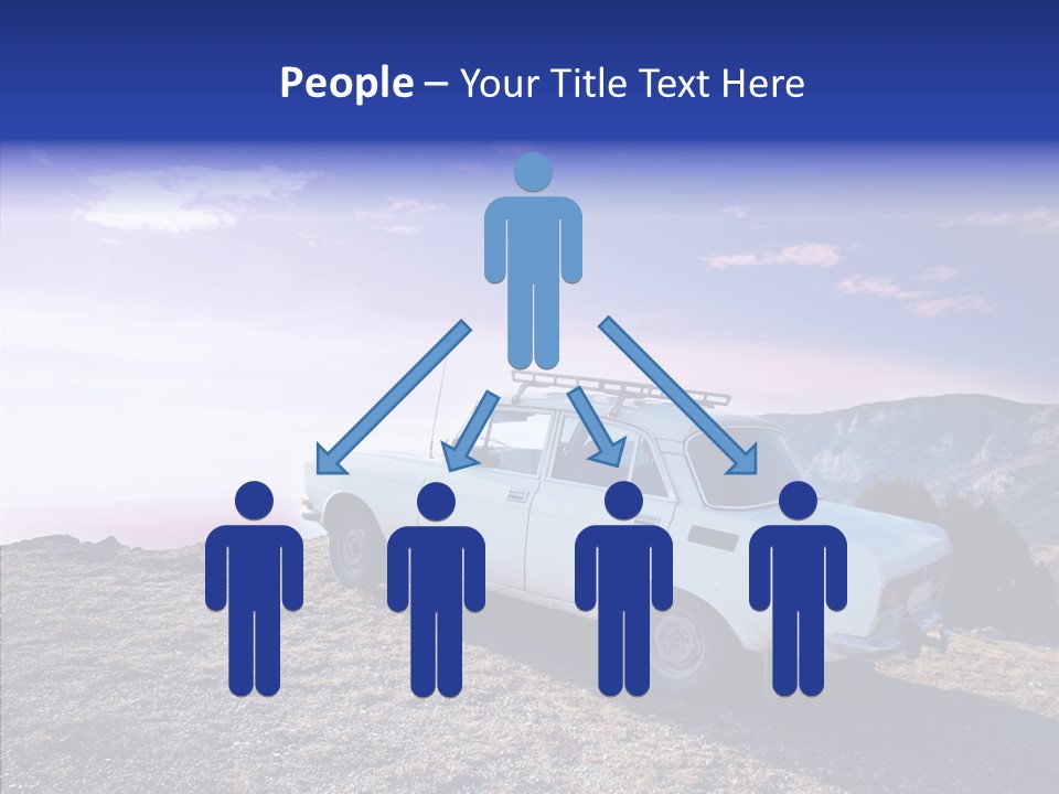 Lilac Clouds Dead End PowerPoint Template