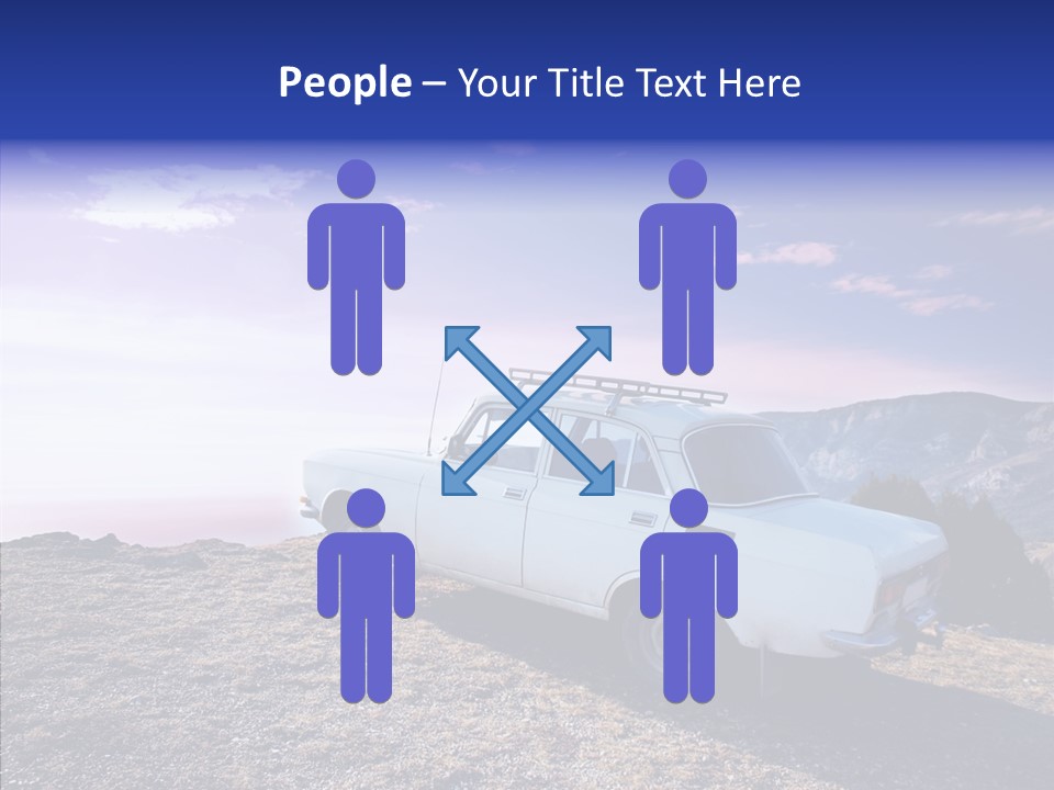 Lilac Clouds Dead End PowerPoint Template