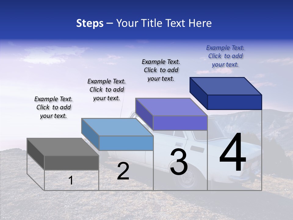 Lilac Clouds Dead End PowerPoint Template