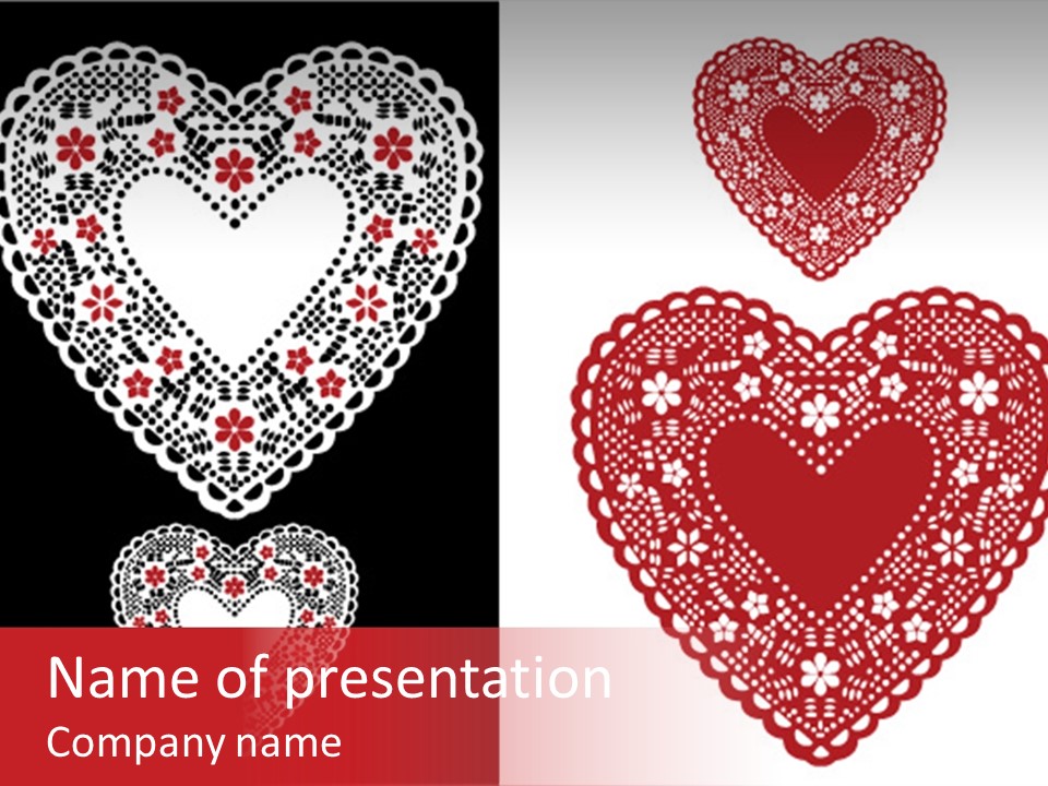 Vector Heart Vector Romance PowerPoint Template