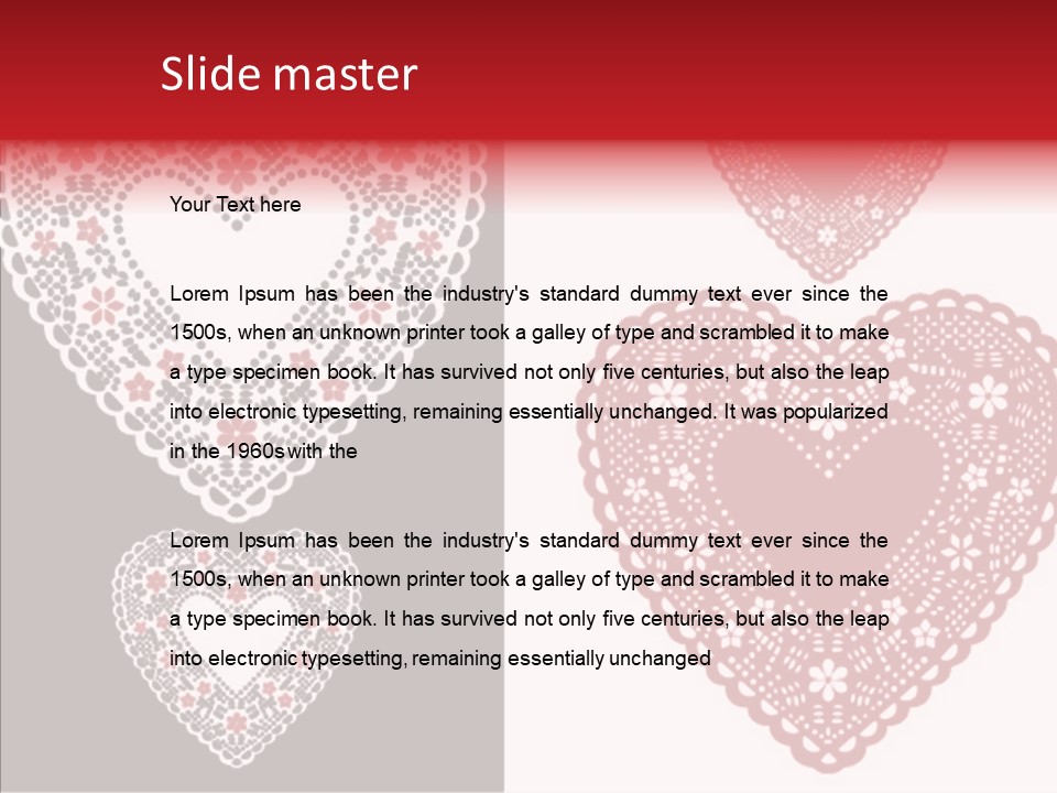 Vector Heart Vector Romance PowerPoint Template