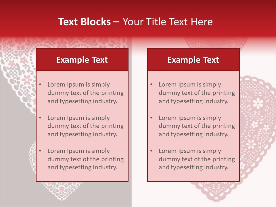 Vector Heart Vector Romance PowerPoint Template
