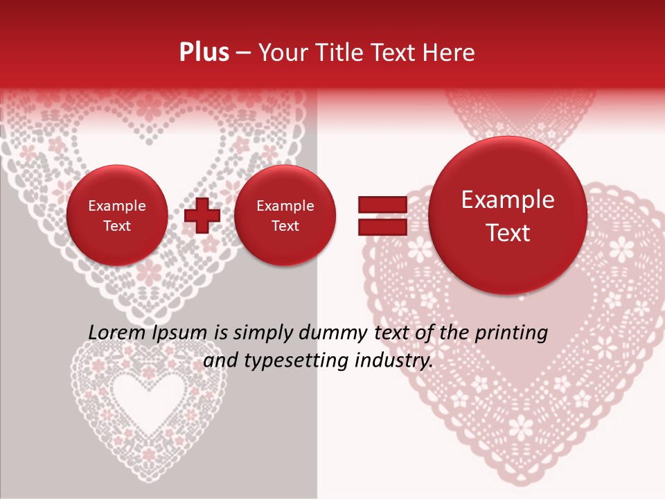 Vector Heart Vector Romance PowerPoint Template