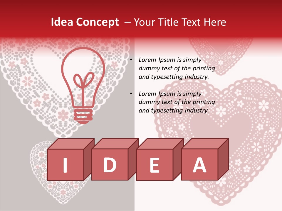 Vector Heart Vector Romance PowerPoint Template