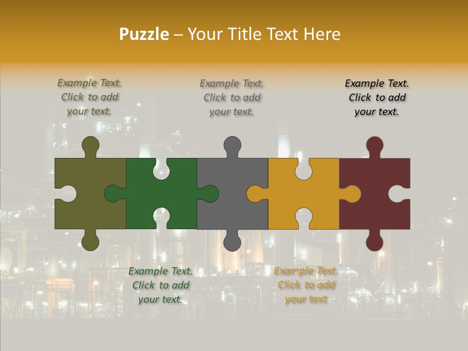 Steel Tungsten Night PowerPoint Template