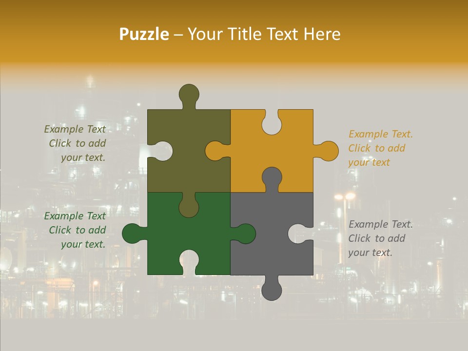 Steel Tungsten Night PowerPoint Template