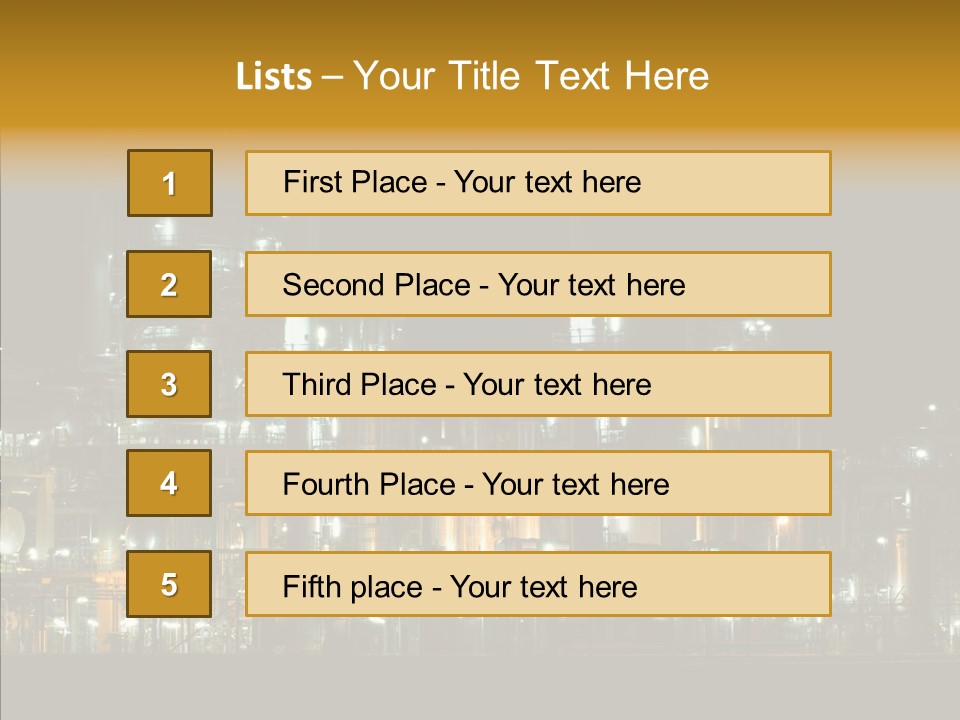 Steel Tungsten Night PowerPoint Template